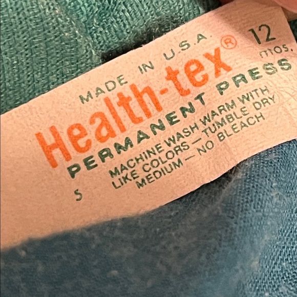 HEALTH-TEX Vintage 1970s Infant 12mo Corduroy Overalls Boy Stitched USA Made - Picture 9 of 9